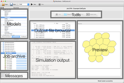 Simulation interface.